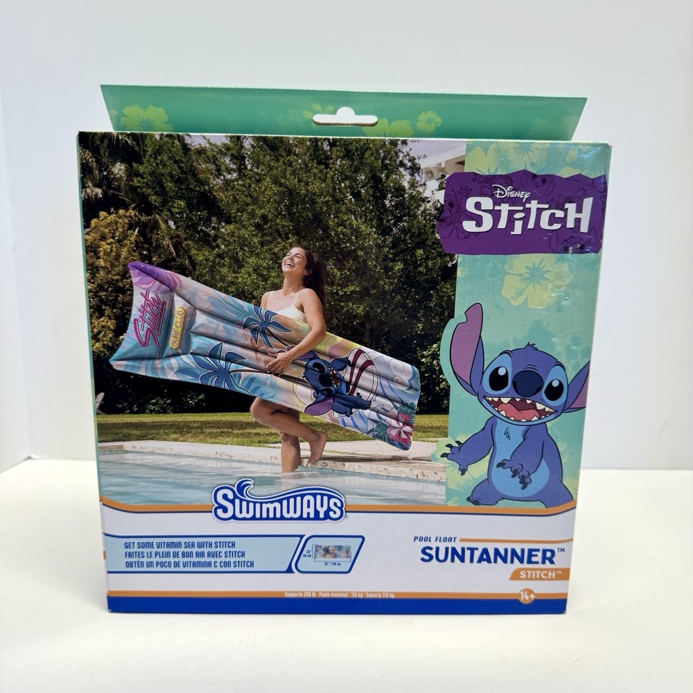 Disney Stitch Inflatable Pool Float Kids Beach & Swimming Fun Pool Toys NIB